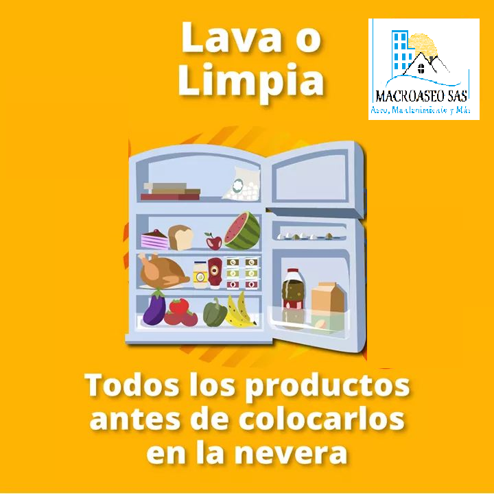 Aseo Nevera desinfeccion